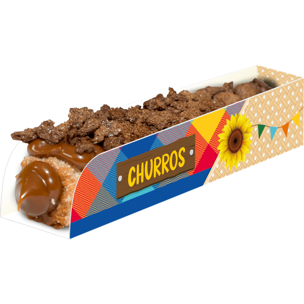 CAIXA CHURROS FESTA JUNINA TRADICIONAL UN FESTCOLOR