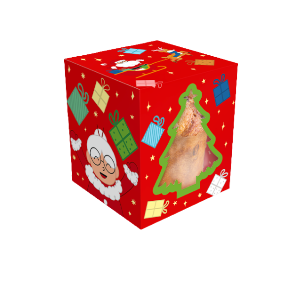 CAIXA CLASSIC COM VISOR PANETONE NATAL DIVERTIDO UN IDEIA