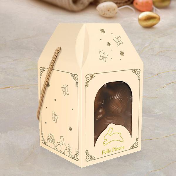 CAIXA COM ALCA PASCOA LUZ UN IDEIA