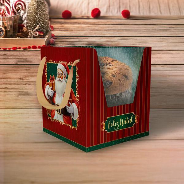 CAIXA COM ALCA/VISOR BASIC PANETONE NOEL UN IDEIA