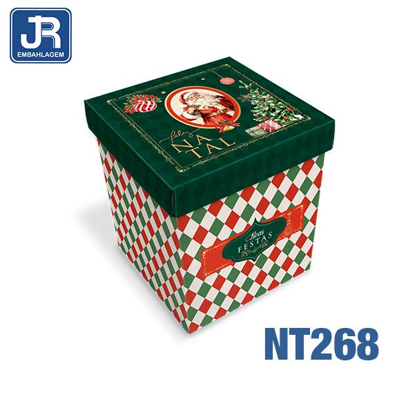 CAIXA CUBO 11X11X12CM CONTO DE NATAL UN JR EMBALAGENS