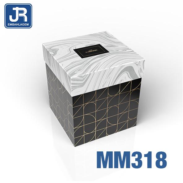 CAIXA CUBO 11X11X12CM NOIR UN JR EMBALAGENS