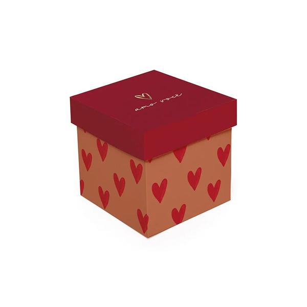 CAIXA CUBO SEASON LOVE P 13X13X13CM  UN CROMUS