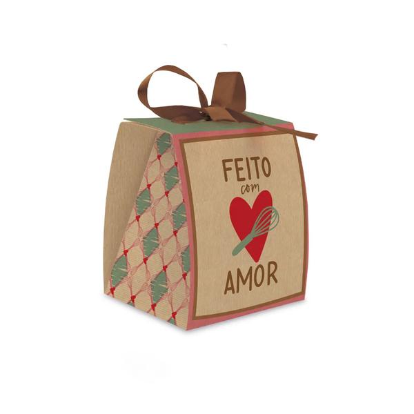 CAIXA DOCE LACO FEITO COM AMOR SWEET 9X9X11 CM M UN