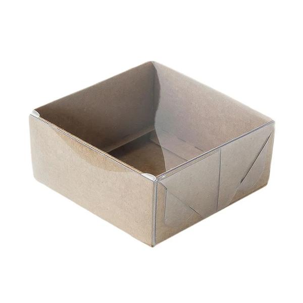 CAIXA DOCINHOS/ BOMBONS Nº 4 KRAFT/TAMPA ACETATO BOXER