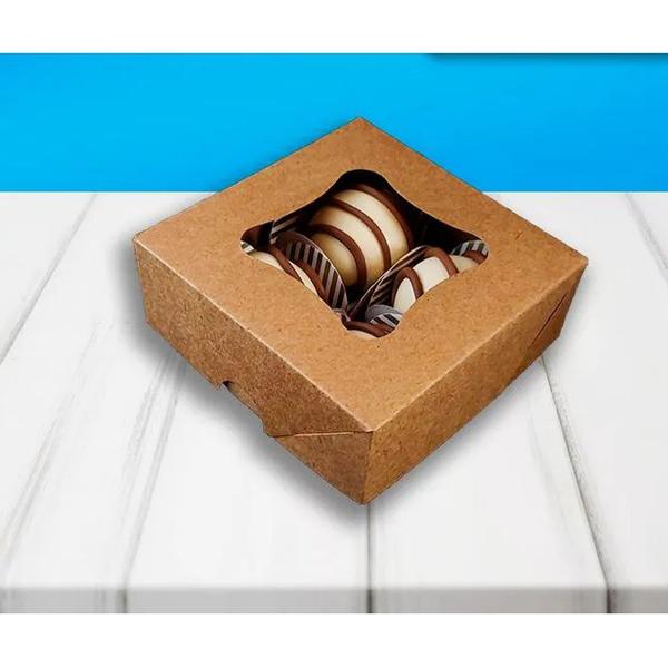 CAIXA DOCINHOS/ BOMBONS Nº 4 KRAFT VISOR BOXER