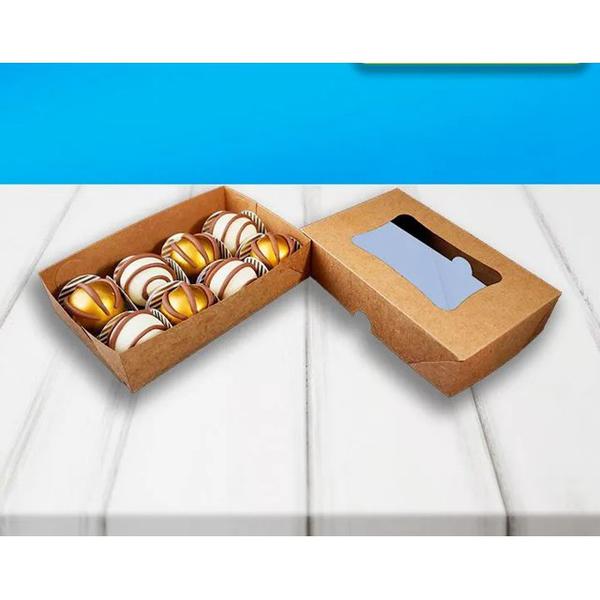 CAIXA DOCINHOS/ BOMBONS Nº 8 KRAFT VISOR BOXER