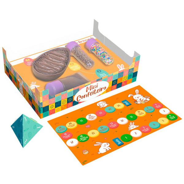 CAIXA ENCANTO MINI CONFEITEIRO JOGO PASCOA DIVERTIDA UN IDEIA