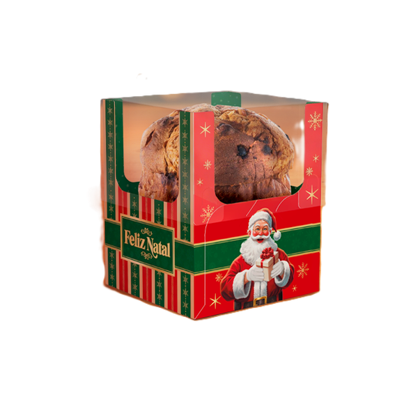CAIXA ENCANTO MINI PANETONE FELIZ NATAL UN IDEIA