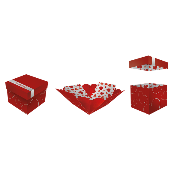 CAIXA EXPLOSAO AMORE UN REGINA