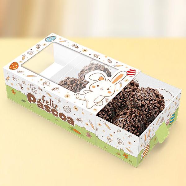 CAIXA GAVETA COM VISOR 6 DOCES PASCOA COLORIR UN IDEIA