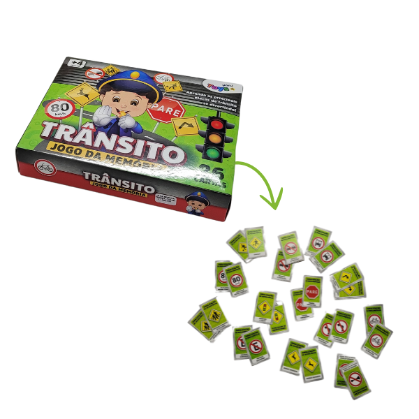CAIXA JOGO MEMORIA TRANSITO UN MINI TOYS