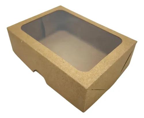 CAIXA KRAFT COM VISOR 12X20X4,5CM UN ZIPACK