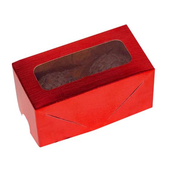 CAIXA LAMINADA C/VISOR 2 DOCES VERMELHO UN IDEIA