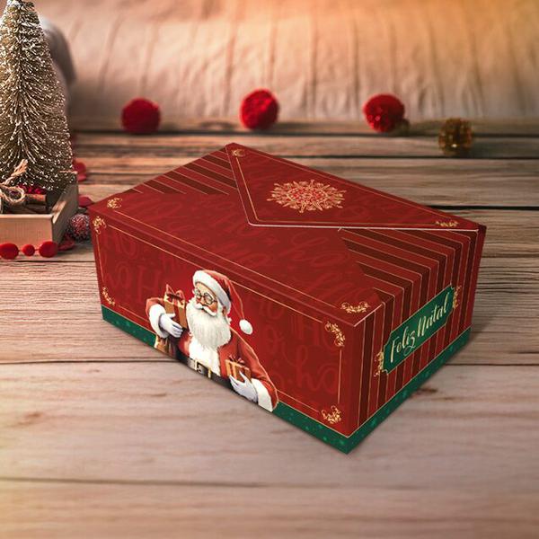 CAIXA LIVRO 6 DOCES CARTA  NOEL UN IDEIA
