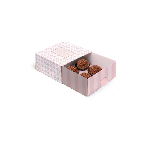 CAIXA LUVA C/PUXADOR P/6 DOC 13X9X4,5CM PAGLIA ROSA UN CROMUS