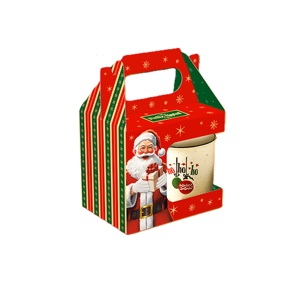 CAIXA MALETA PARA CANECA FELIZ NATAL  UN IDEIA