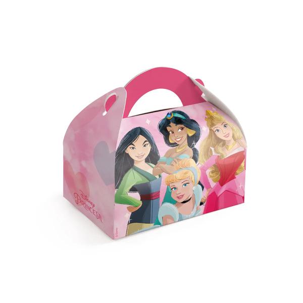 CAIXA MALETA REDONDA HEART OF PRINCESS 12X8X8CM UN CROMUS