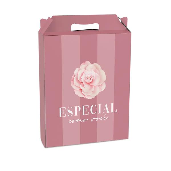 CAIXA MALETA RETANGULAR VERTICAL CAMELIA 18X7,5X21 CM M UN CROMUS