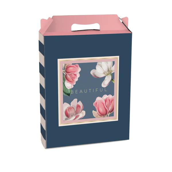 CAIXA MALETA RETANGULAR VERTICAL PRETTY MAGANOLIA P 15X6X18 UN CROMUS
