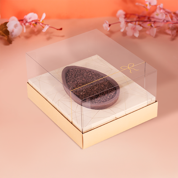 CAIXA MEIO OVO CLASSIC 150G/250G CARAMELO PASCOA CLASSICA UN IDEIA