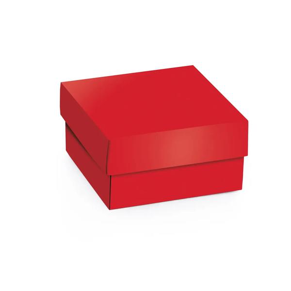 CAIXA MINI QUADRADA CHARMING RED 9,5X9,5X4 M CROMUS