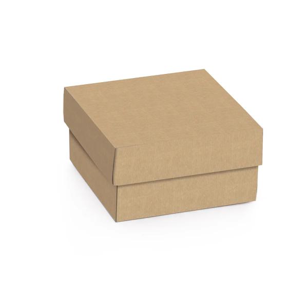 CAIXA MINI QUADRADA KRAFT LISA 9,5X9,5X4CM M CROMUS