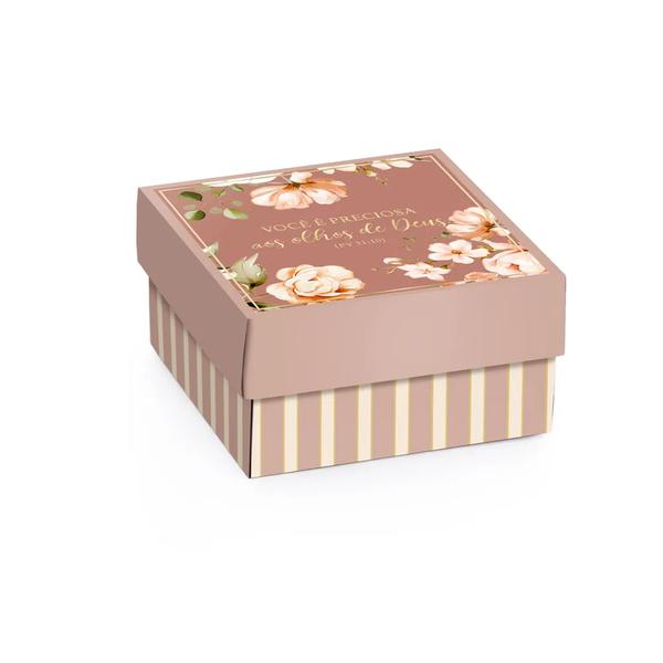 CAIXA MINI QUADRADA PALAVRA VIVA M 9,5X9,5X4 M CROMUS