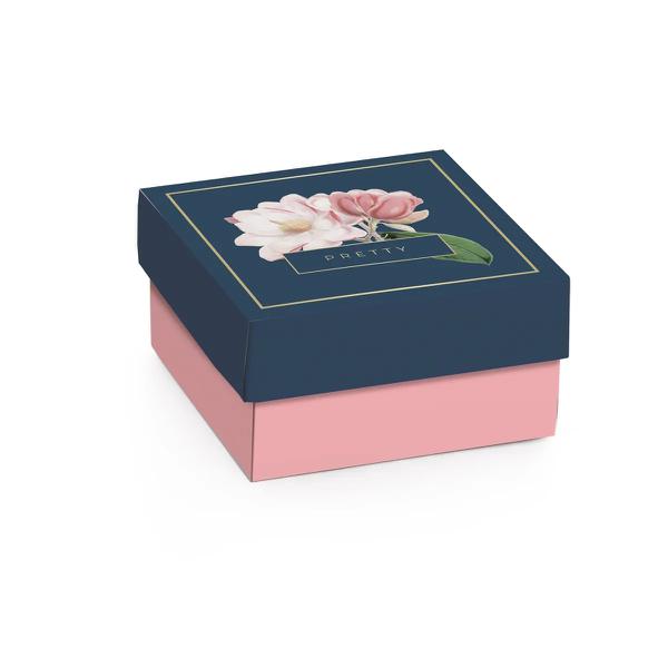 CAIXA MINI QUADRADA PRETTY MAGNOLIA 9,5X9,5X4 M CROMUS