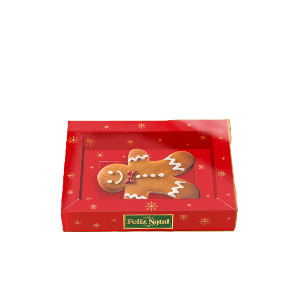 CAIXA MOLDURA 1 BISCOITO FELIZ NATAL UN IDEIA