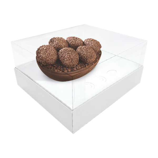 CAIXA OVO 100/250G BRANCA PASCOA UN REGINA