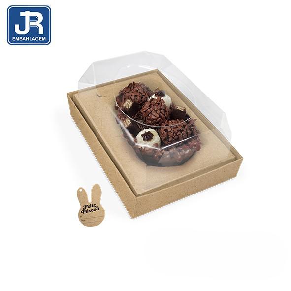 CAIXA OVO 3 EM 1 250/350/500G KRAFT TAMPA MONTADA 19,5X13,5X8,5CM UN JR EMBALAGENS