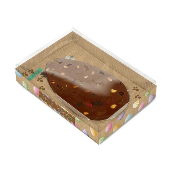 CAIXA OVO TABLETE 500G EST C/TAMPA ACET KRAFT RAINBOW UN CROMUS