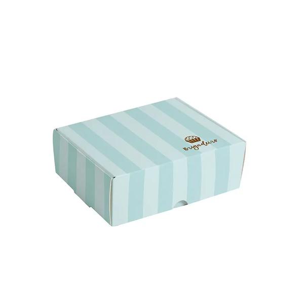CAIXA P/6 BRIGADEIRO 13X10,6X4,5CM VERDE AGUA UN CROMUS