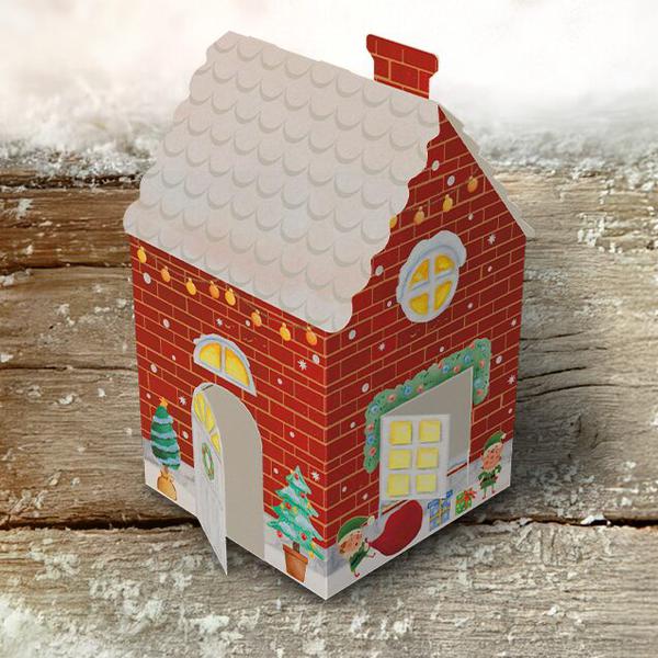 CAIXA PANETONE CASA CONTO DE NATAL UN IDEIA