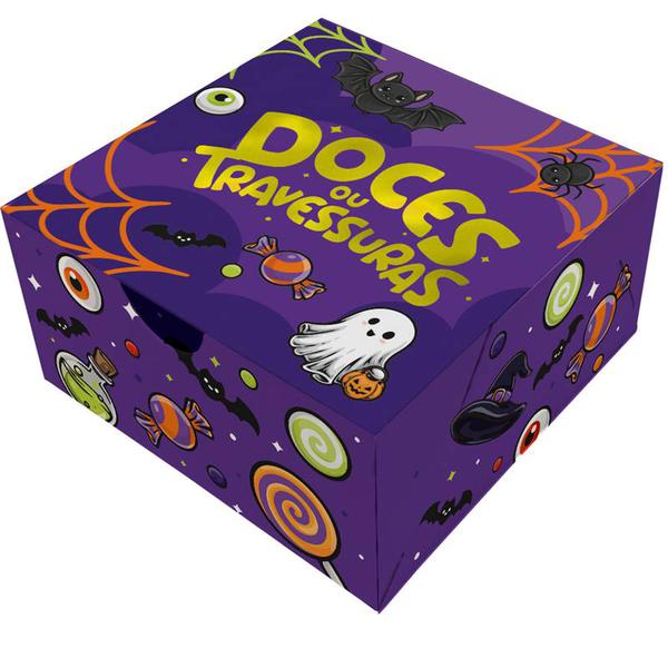 CAIXA PARA 4 DOCES HALLOWEEN INFANTIL 10UN REGINA