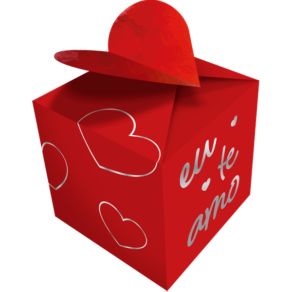 CAIXA PARA DOCE QUADRADA AMORE UN REGINA