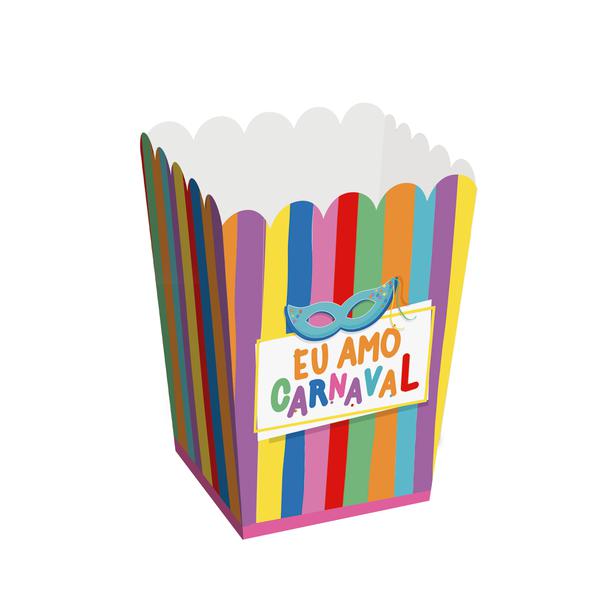 CAIXA PIPOCA PP CARNAVAL 5,5X5,5X9 UN CROMUS