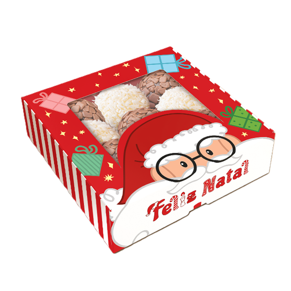 CAIXA PRACTICE COM VISOR 9 DOCES NATAL DIVERTIDO UN IDEIA
