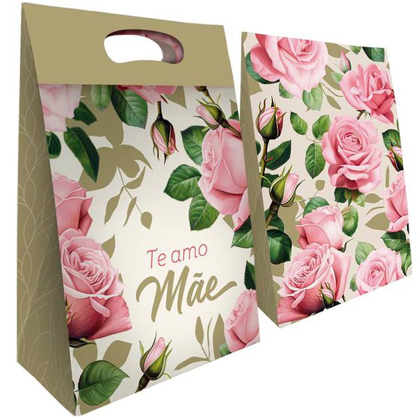 CAIXA PRESENTE ENVELOPE 22X9,5X32CM DIA DAS MAES UN REGINA