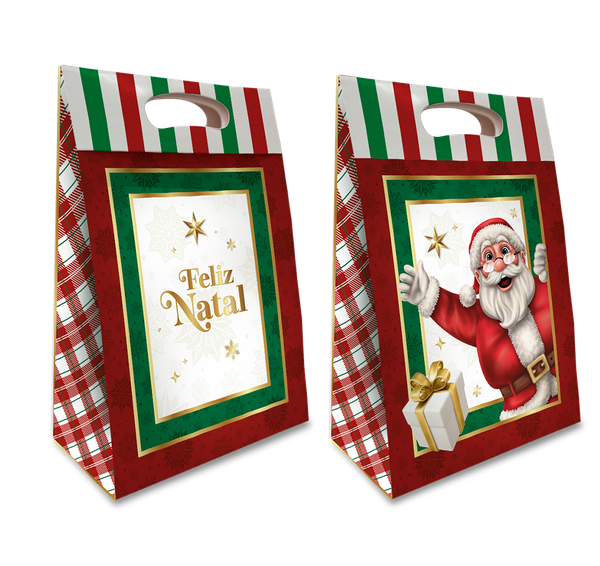 CAIXA PRESENTE ENVELOPE 22X9,5X32CM NATAL UN REGINA