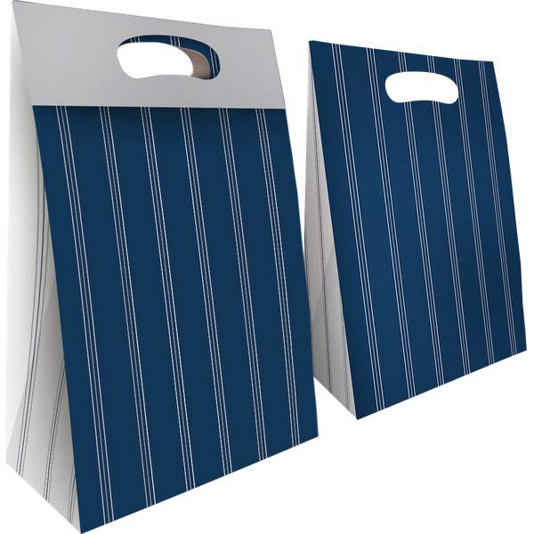 CAIXA PRESENTE ENVELOPE 22X9X32CM AZUL ELEGANCE UN REGINA