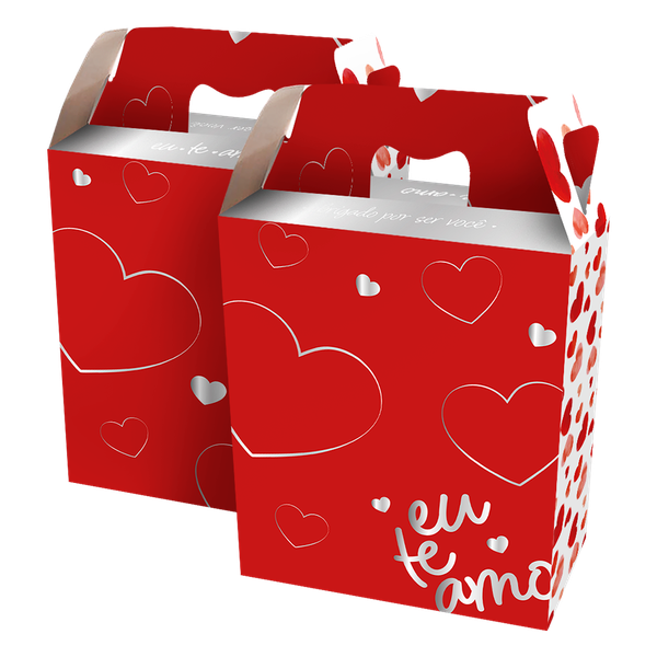 CAIXA PRESENTE MALETA 21X7,5X31CM AMORE UN REGINA