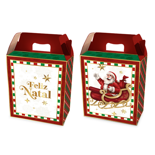 CAIXA PRESENTE MALETA 21X7,5X31CM NATAL UN REGINA