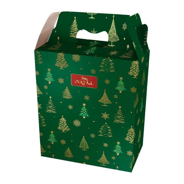 CAIXA PRESENTE MALETA 21X7,5X32CM NATAL UN REGINA