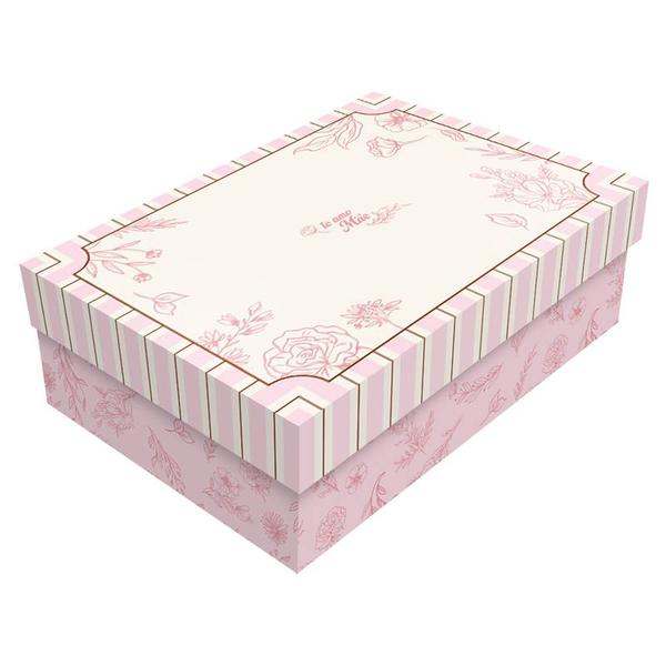 CAIXA PRESENTE RETANGULAR COM TAMPA 20X15X75CM MAE ESSENCIA UN REGINA
