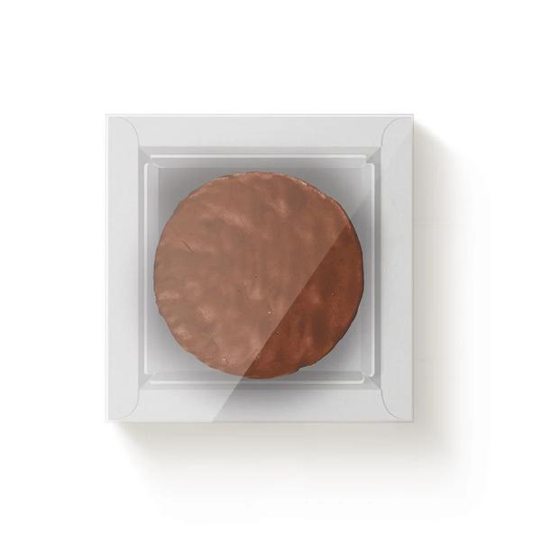 CAIXA QUADRADA 1 PAO DE MEL 9X9X4CM BRANCO UN CROMUS