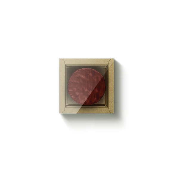 CAIXA QUADRADA 1 PAO DE MEL 9X9X4CM KRAFT UN CROMUS