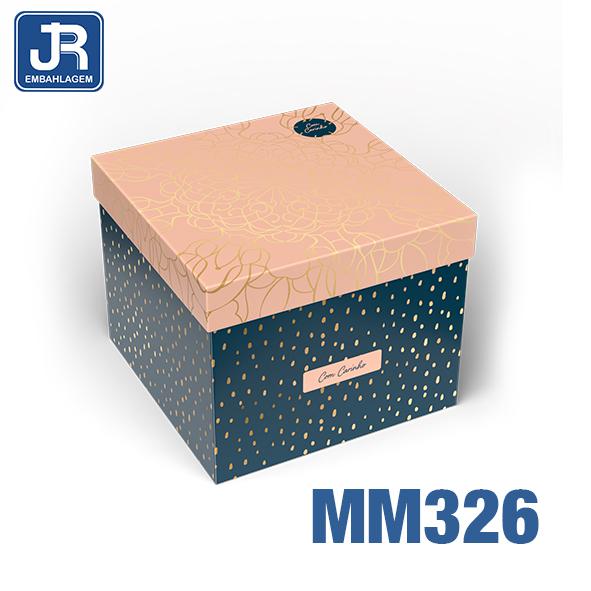 CAIXA QUADRADA ALTA 22X22X18CM GRACE UN JR EMBALAGENS