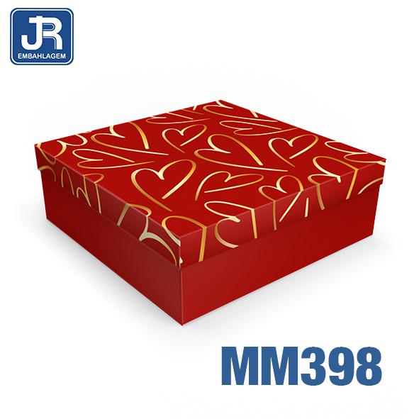 CAIXA QUADRADA MEDIA 27X27X9CM APEGO UN JR EMBALAGENS